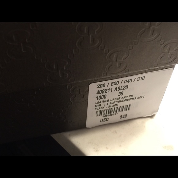 Gucci Authentic Gussima Black Boots. NwT - Picture 4 of 8